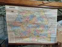 Harta Romania rutiera cu informații turistice