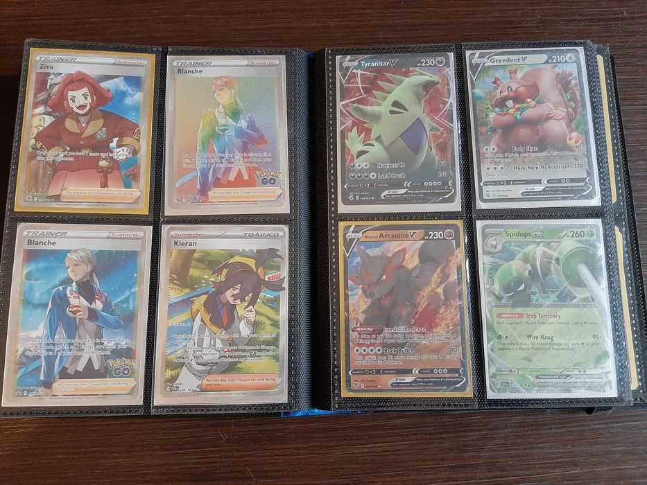 Pokemon карти – колекция EX VMAX Full Art + Албум – 94 карти