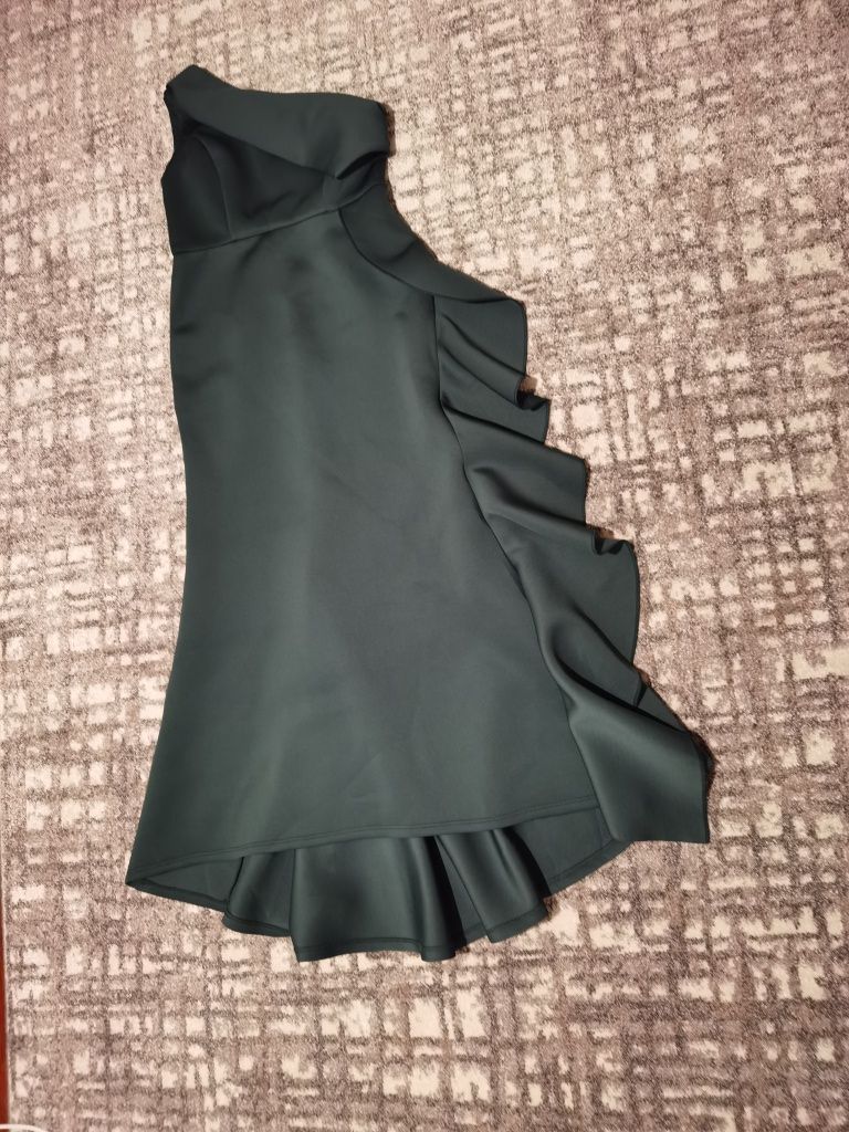 Rochie eleganta din neopren, marimea 42 44 verde