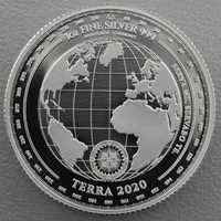 Инвестиционно сребро монета 1 OZ Унция Tokelau Terra 2020