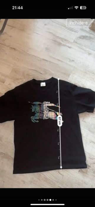 Tricou barbat negru Burberry marimea M