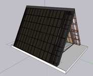Acoperis fotovoltaic de 8kw la casa tip A - 64 mp la parter.