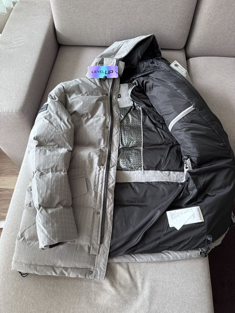 Зимно яке Ombre Outdoor long men's parka jacket - gray V2