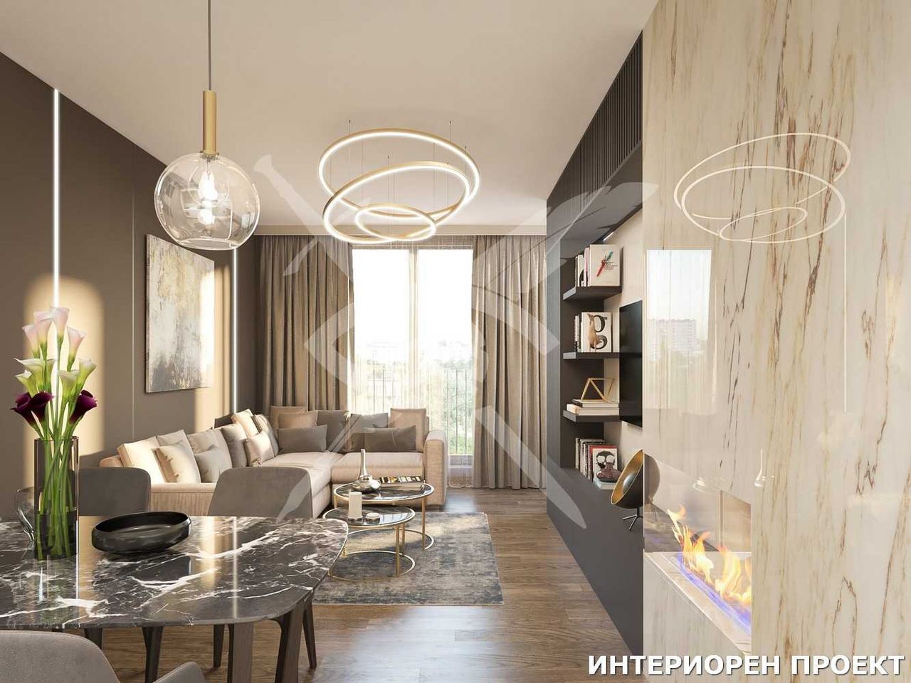 Продава се Многостаен апартамент в София, Полигона - 122 кв.м за 3100 €/кв.м - Снимка #1
