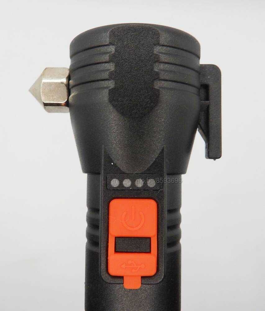 6в1 работна лампа фенер магнит Power Bank чукче за счупване на стъкла