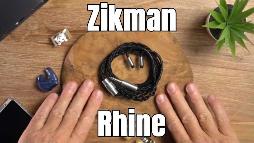 Zikman Rhine 7N OCC Pure Copper Audiophile IEM Cable Nou, 2 Pin, 4.4mm