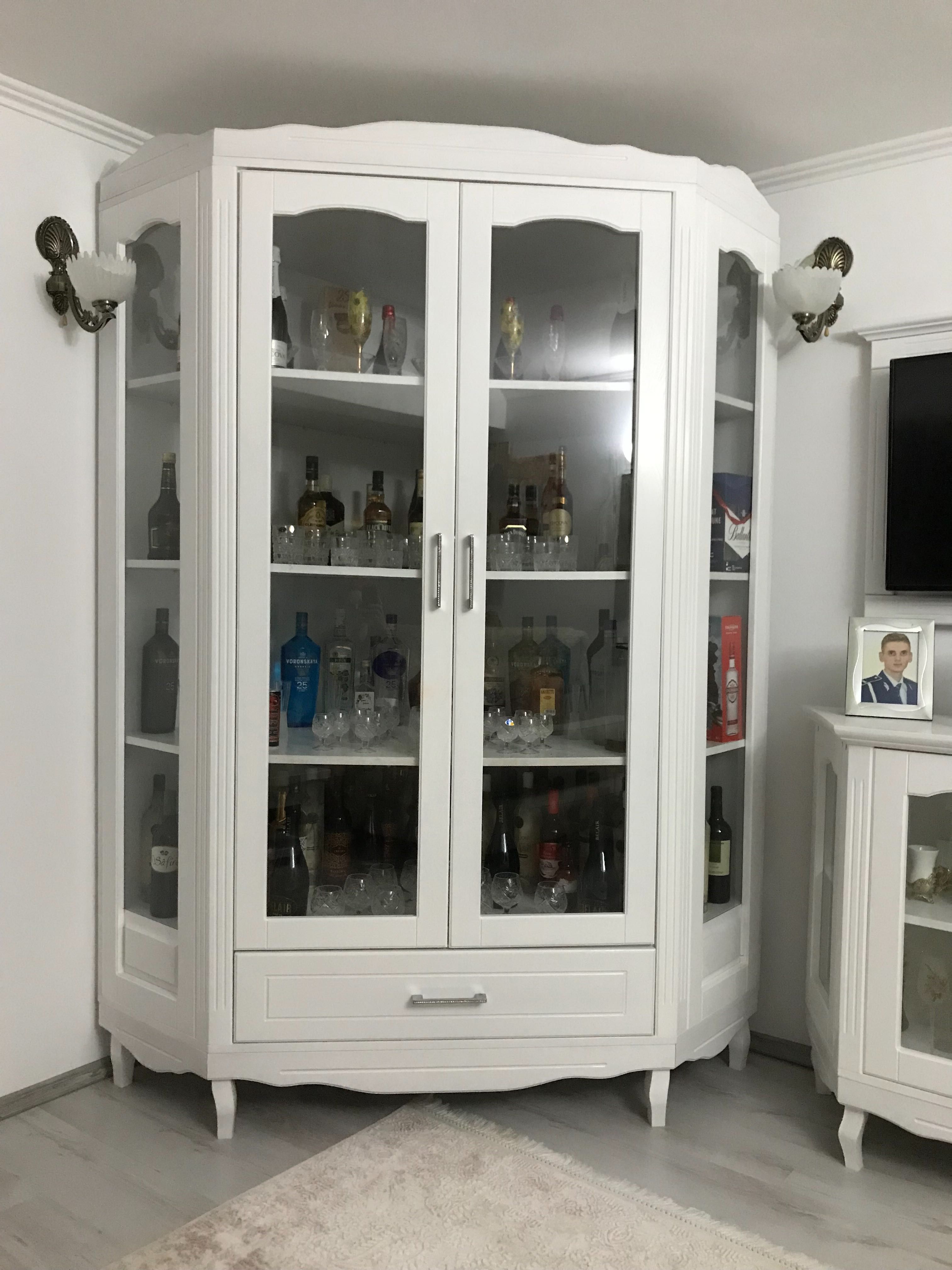 Mobila-colt -lemn masiv living