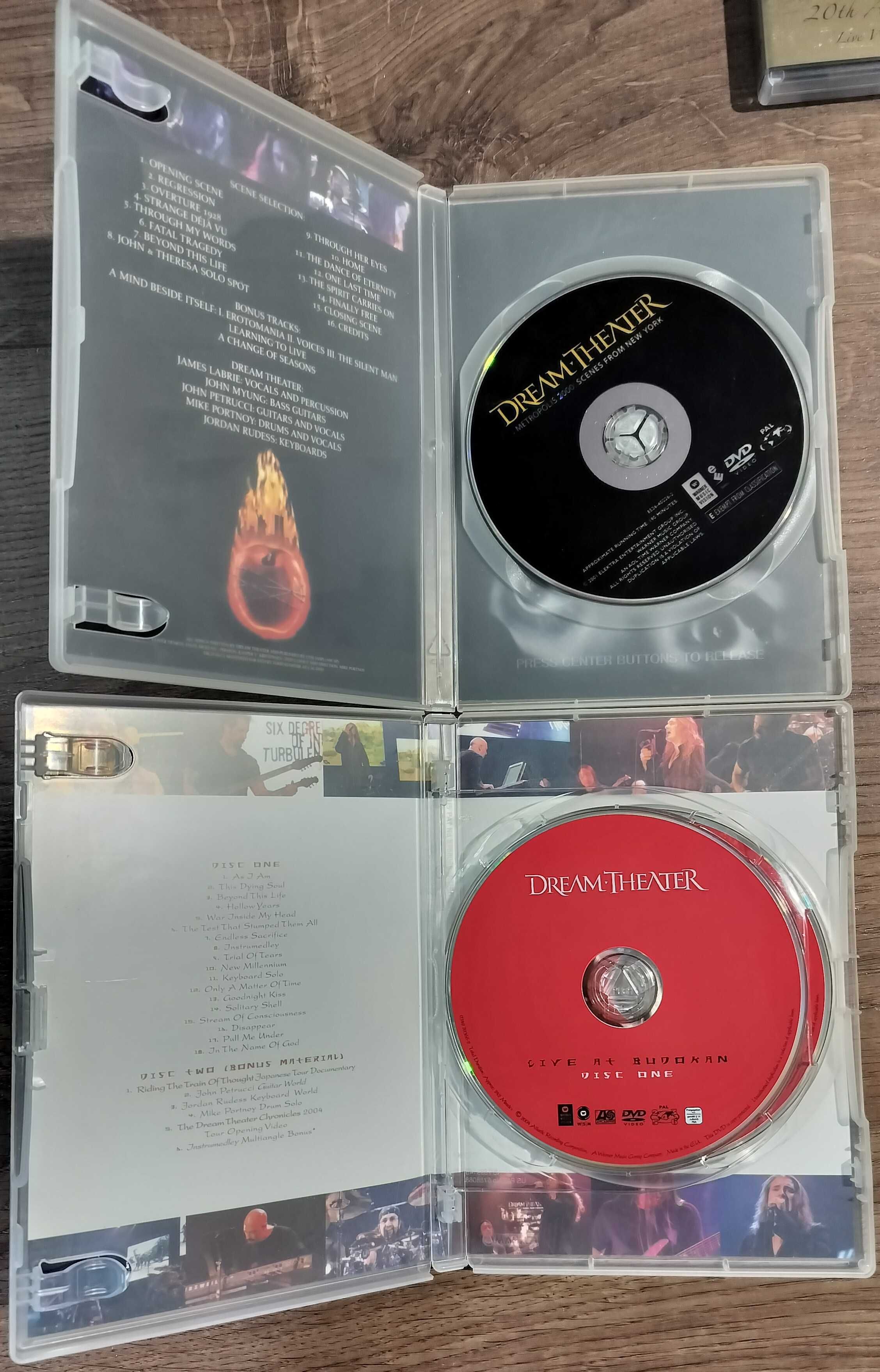 Lot Dream Theater, Threshold, Queensryche prog metal DVD Blu-ray CD