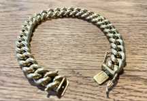 Brățară cuban aur 14k.