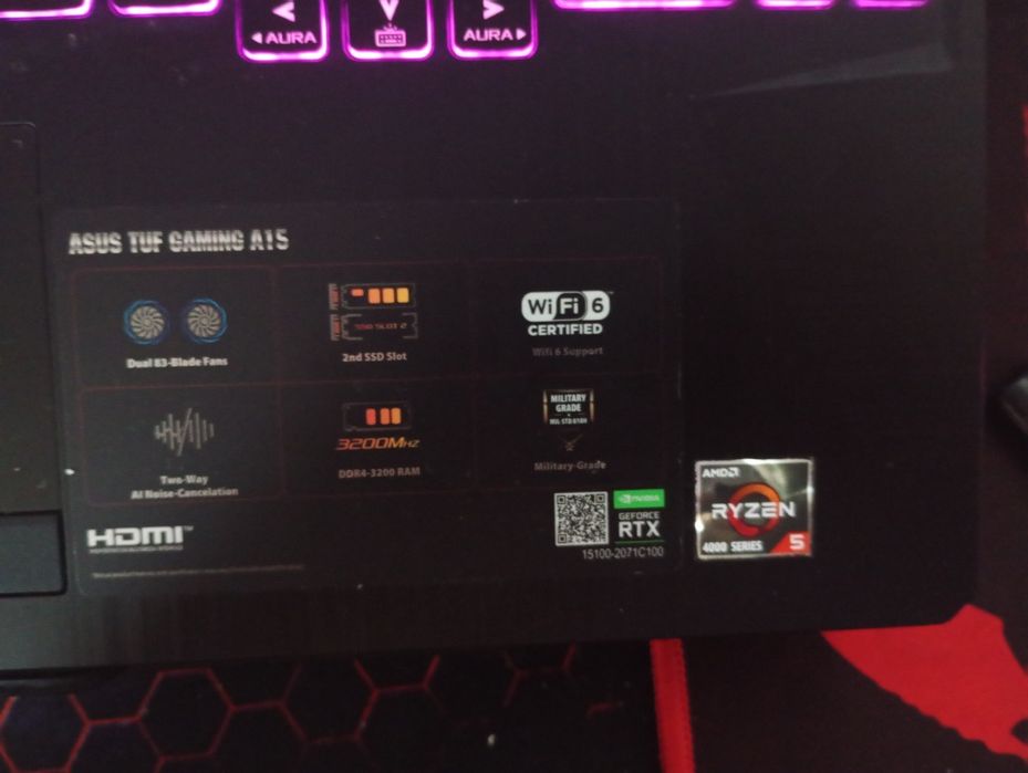 Vând Laptop Asus Tuf Gaming A15