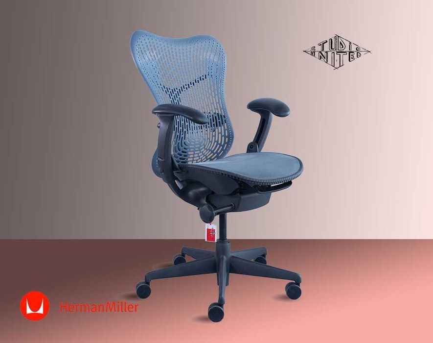 Scaun de birou Herman Miller Mirra 1 SH Albastru