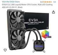 EVGA liquid cooler CPU