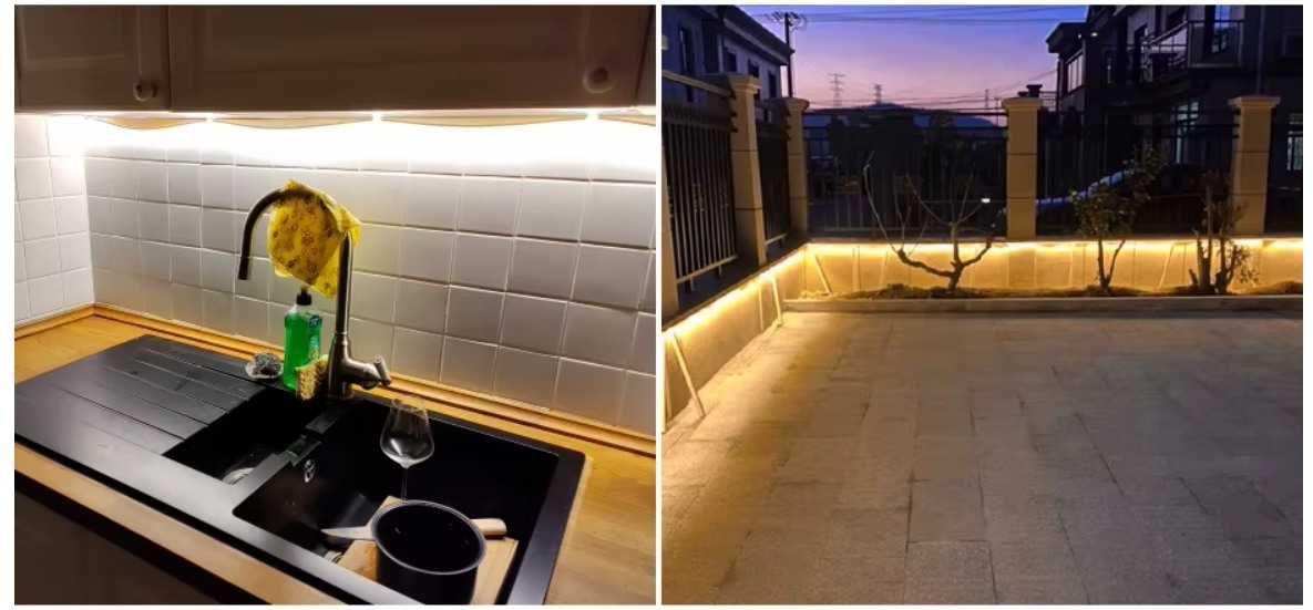 Водоустойчива COB LED лента без самозалепваща се лента