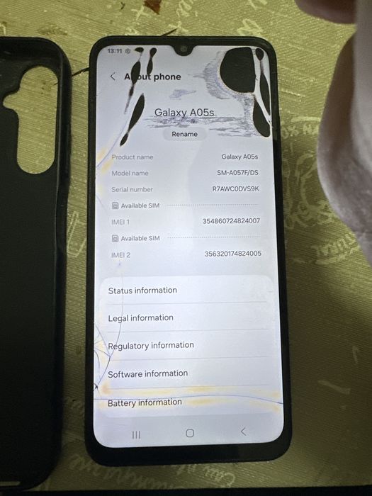 sam A05s, 128 gb , displ spart fix