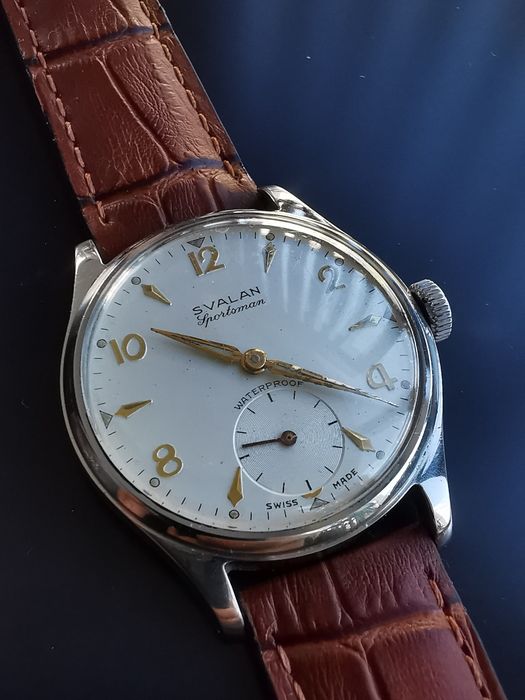 Ceas Svalan Sportsman Int. Manuala Oțel - Funcționează excelent!