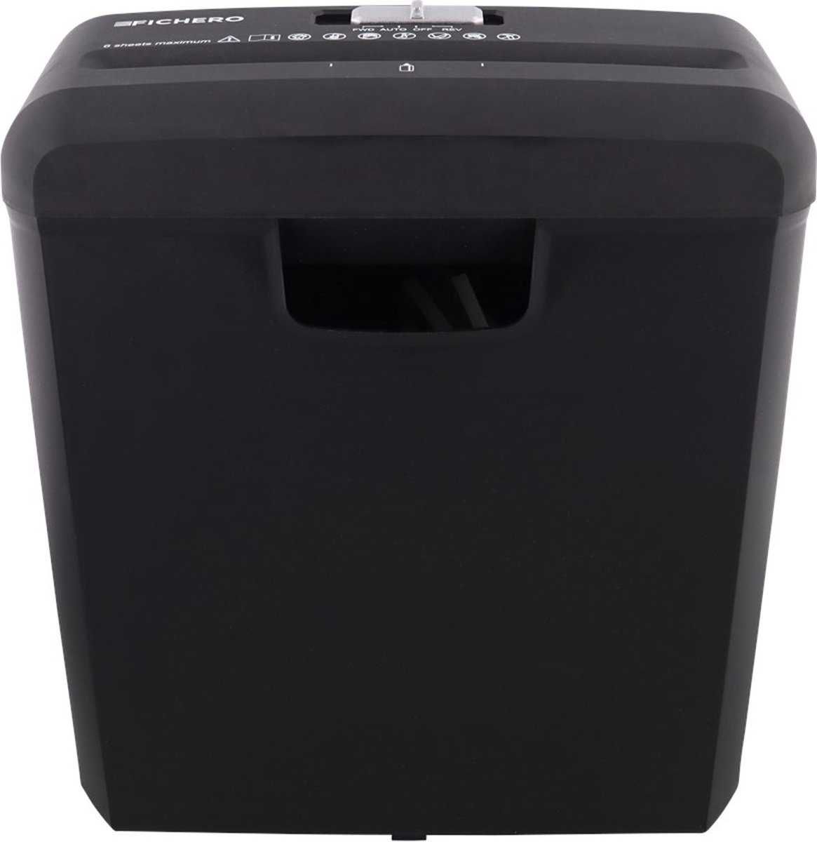 Шредер за хартия кредитни карти с кош 6x A4 Fichero 8L