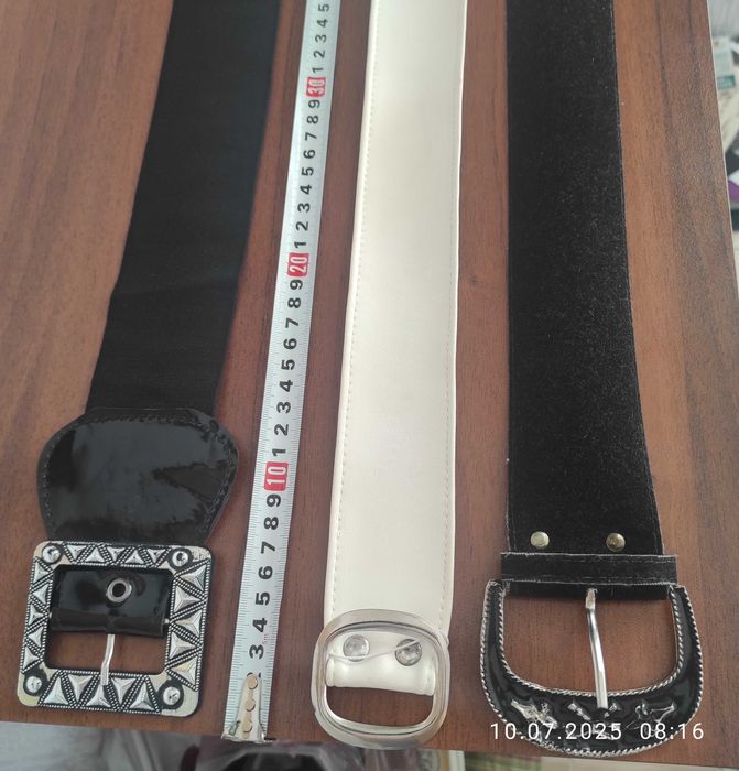 КОЛАНИ дамски бял и черни, широки, супер евтино