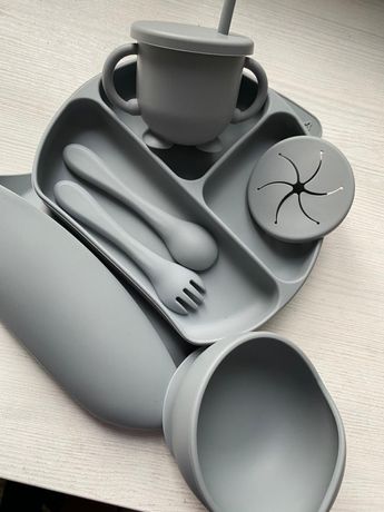 Силиконовый комлект посуды для кормления малышей