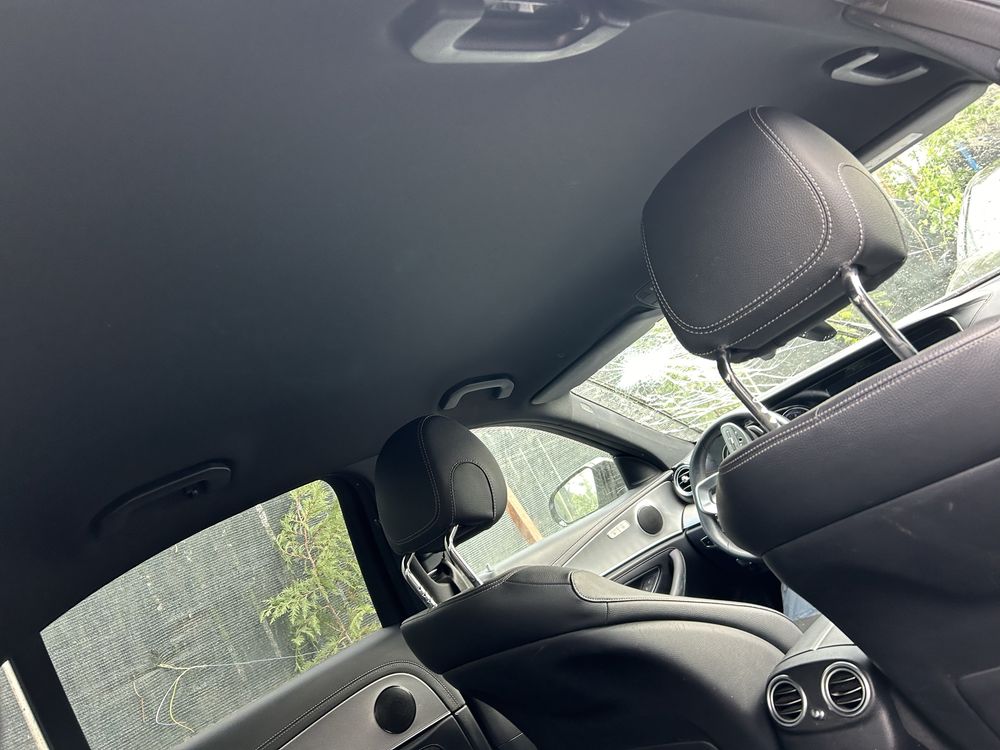 Plafon interior negru complet stâlpi, manere,parasolare Mercedes W213
