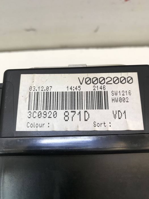 Ceas ceasuri bord 1.6 1.8 2.0 TSI benzina Passat B6 3C0 920 871 D