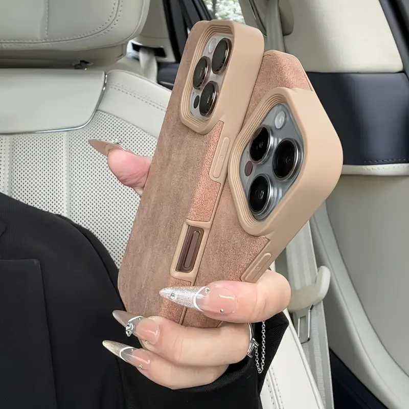 ТОП ЦЕНА! Луксозен кожен кейс за всички модели на iPhone!