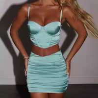Compleu Turquoise - fusta si corset