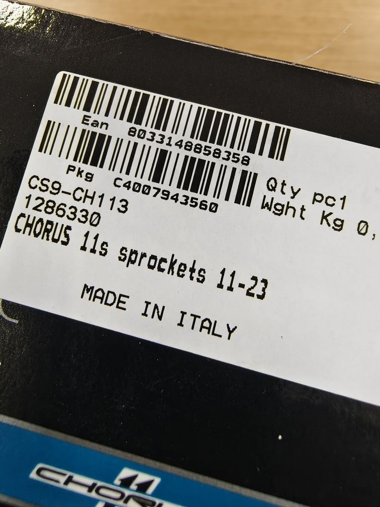 Касети Campagnolo VELOCE 10sp 12-25T, CHORUS 11 sp 11-23Т