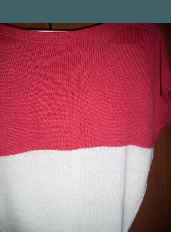 Bluze albe,rosu, albastră tricotate mar M-L