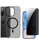 Husa Hard Super Slim + Folie Sticla - Iphone 13/14/15/16/PRO/MAX/PLUS