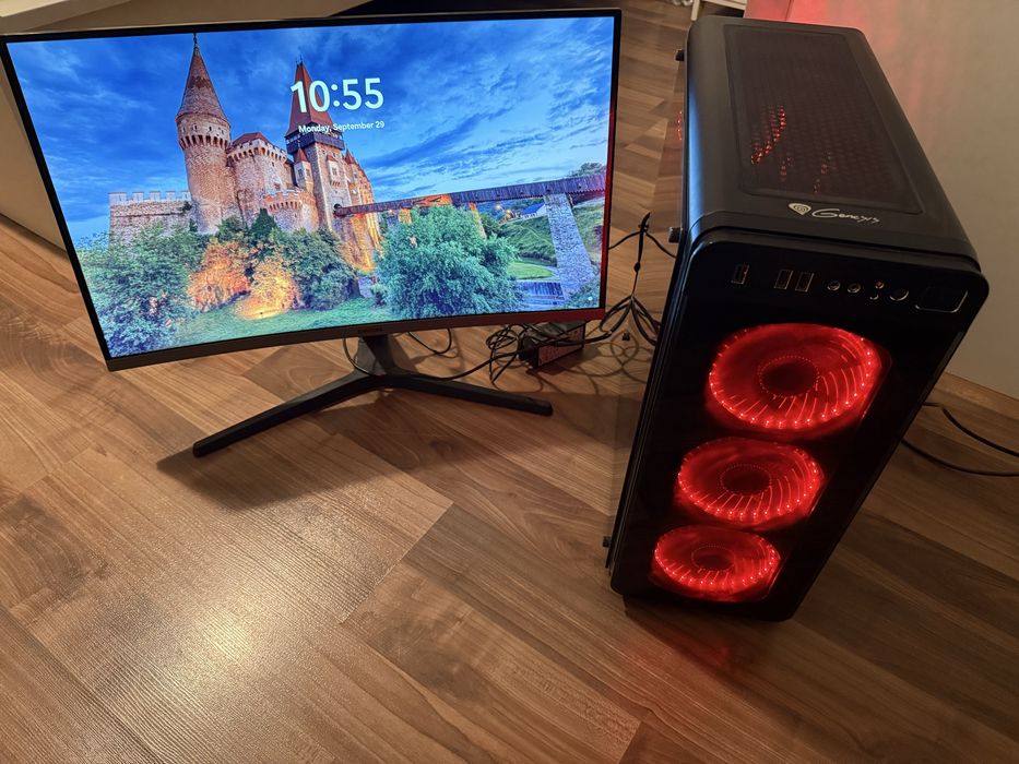 PC Gaming I5 9400F + monitor Samsung 27” curbat 60Hz