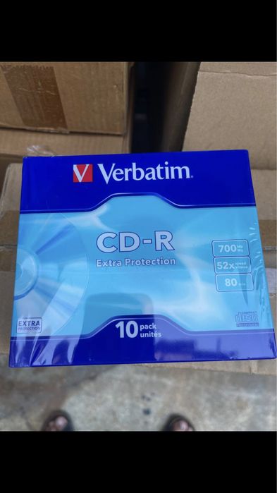 Vand cd dvd rew raw in carcasa slim printabile la imprimanta verbatim