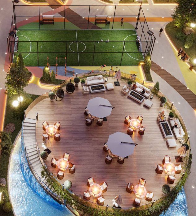 Алайский Новостройка ЖК Imperial Club City 2 комнатная 12 этаж, 37м2