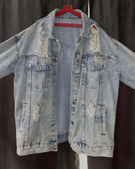 Дълго дънково дамско яке