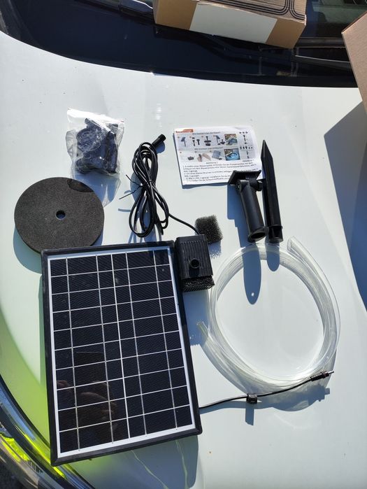 Pompa de apa solara pentru fantana, 7.5W, pentru gradina, iaz,