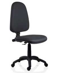 Vând scaun de birou ergonomic Golf, rotativ, imitatie piele, negru.