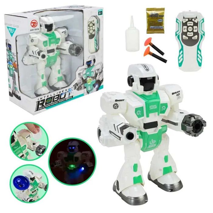 Робот с дистанционно - ходи, стреля, произвежда пара, светлина и звук