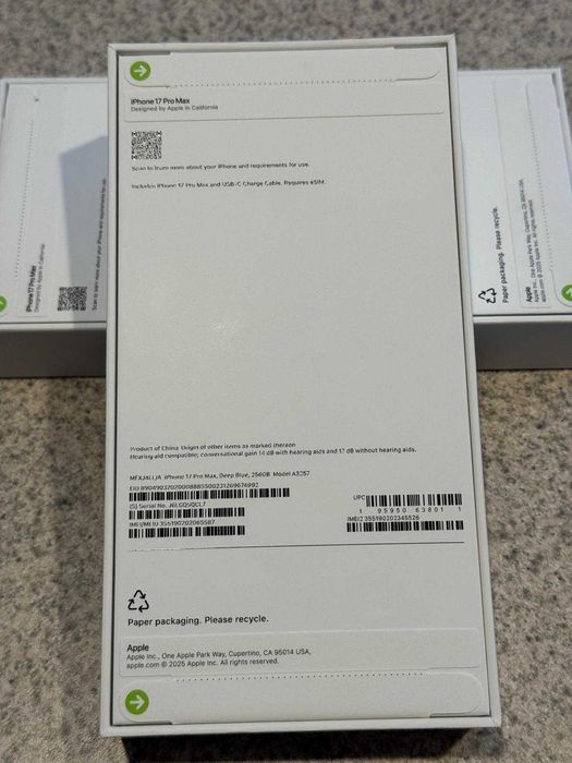 iPhone 17 Pro Max nou, sigilat – Garanție internațională
