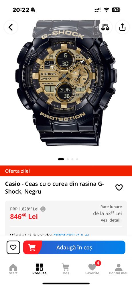 Casio g shock black