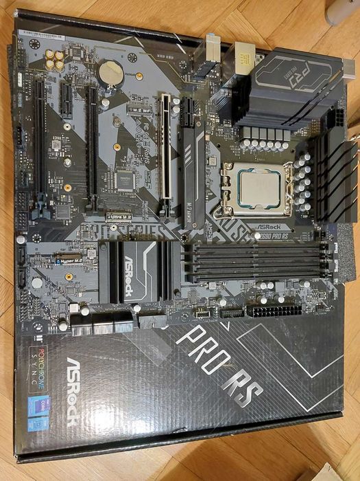 Intel Core i5-13600KF + AsRock Z690 Pro RS DDR4 (с гаранция)