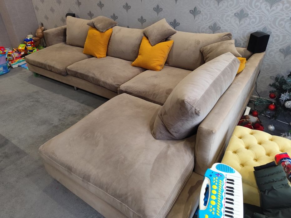 Диван от гъши пух и плюш 325/220