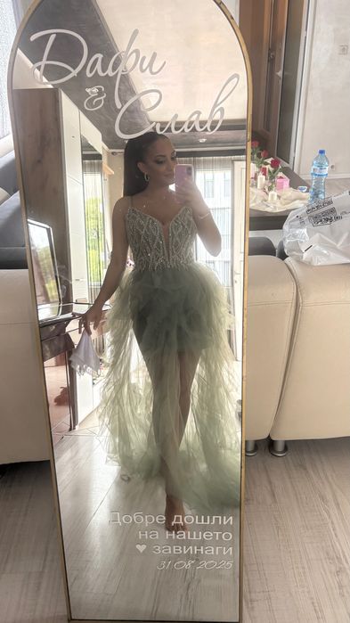 Официални рокли  в зелен и син цвят