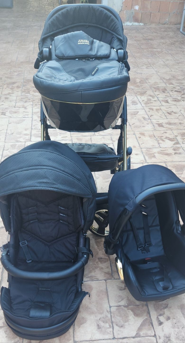 Căruț Junama exclusive prams diamond 3 in 1
