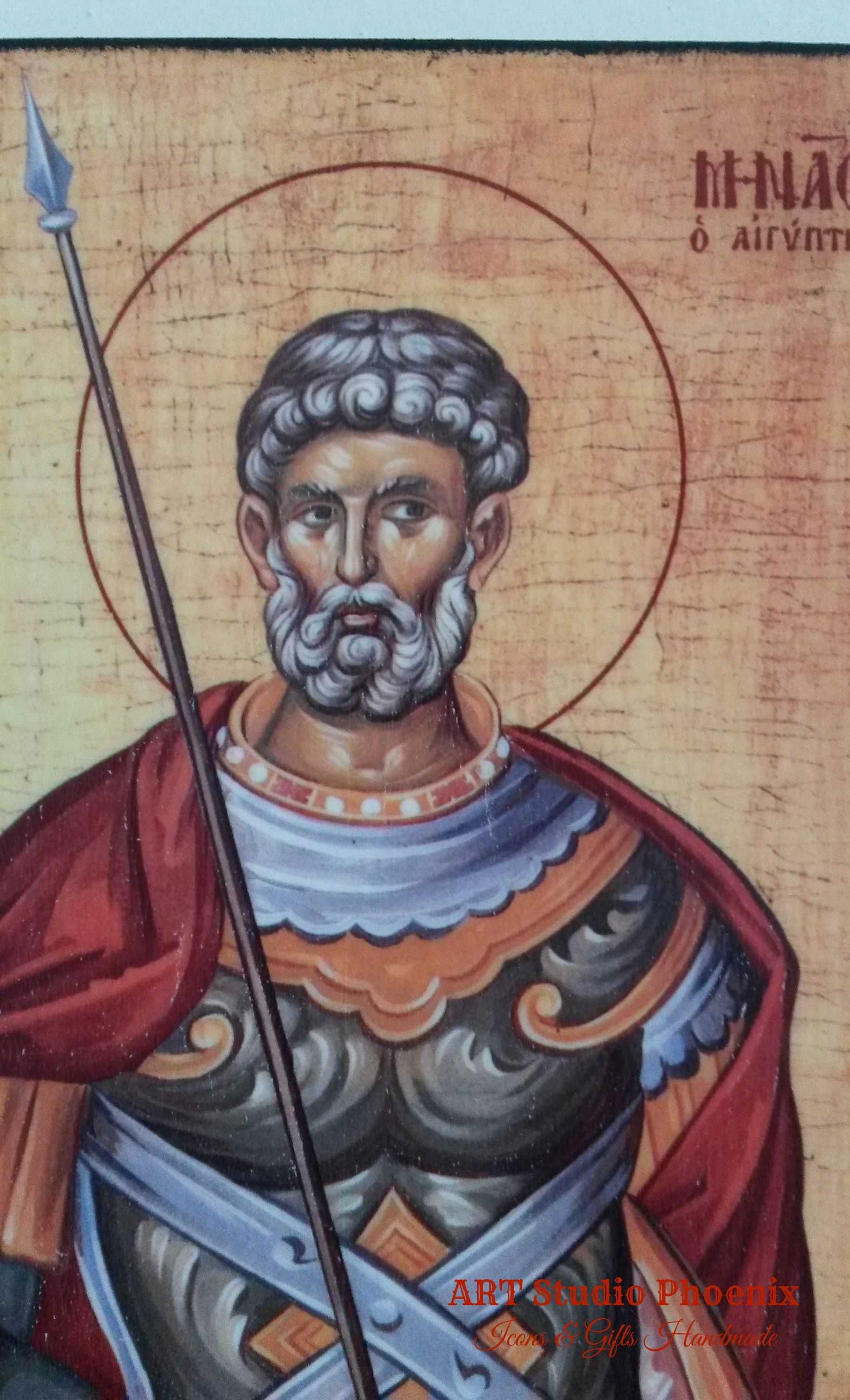Икона на Свети Мина , различни изображения , icona Sveti Mina