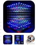 Cub cu LED 3 culori de asamblat, cu controler