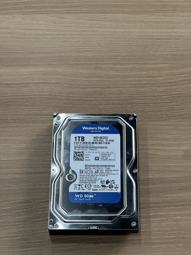 Жесткий диск Western Digital (WD Blue) 1TB — модель WD10EZEX