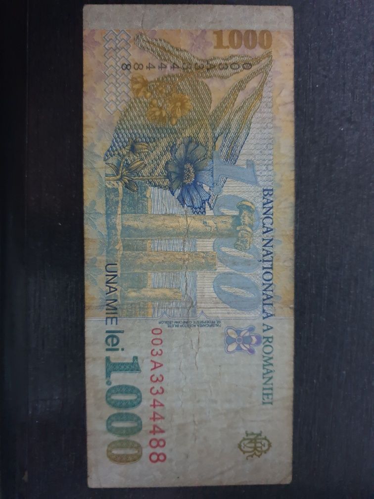 Bancnota 1000lei din 1998