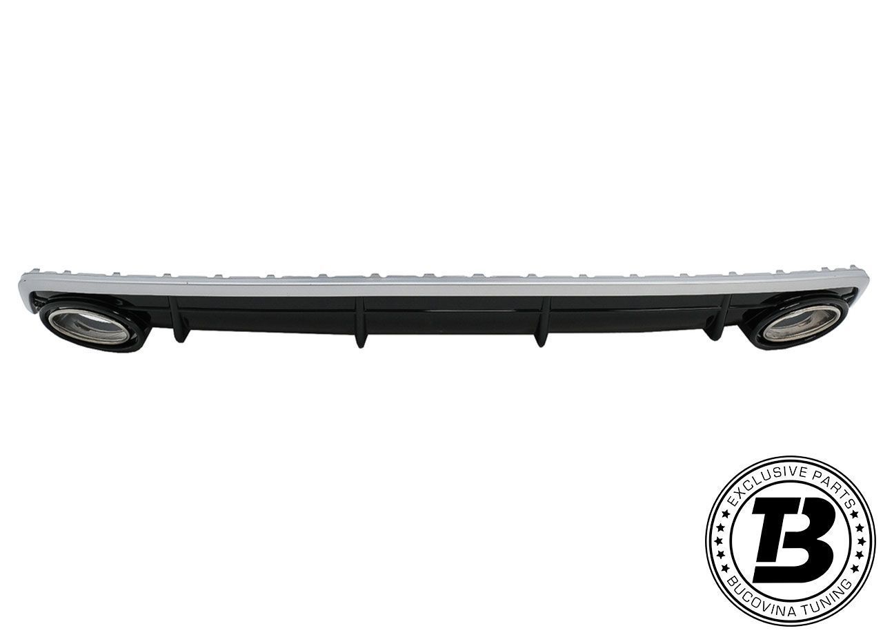 Difuzor Bara Spate cu Ornamente compatibil cu Audi Q7 4M S-Line RSQ7 Design