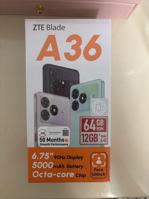 Продам новый смартфон ZTE BLADE A36