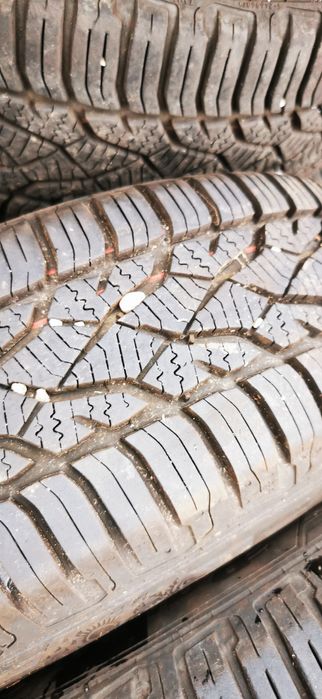 Set 4 jante aliaj 5x100 r14 6j et38 anvelope allseason 165 70 r14 m+s