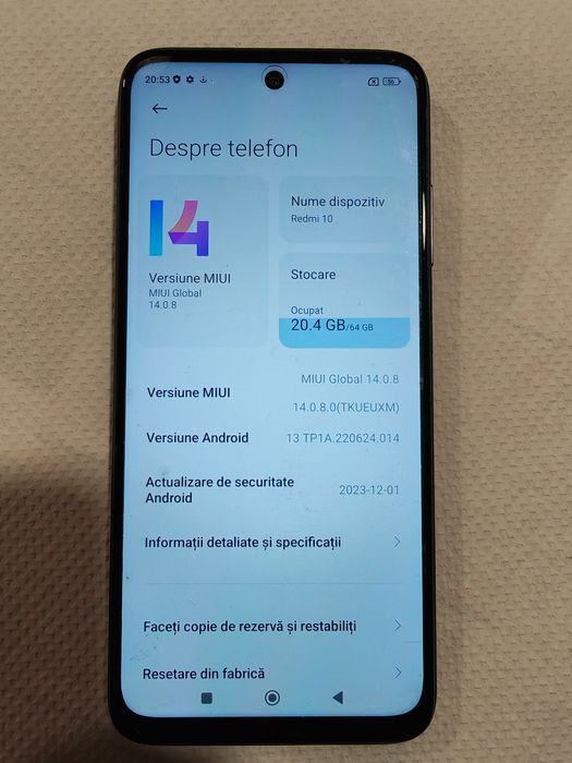 Vând telefon Redmi 10